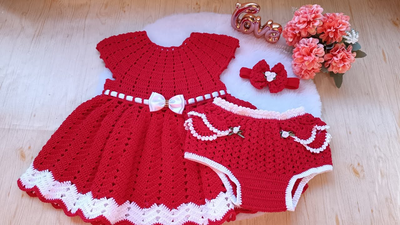 Vestido de Crochê Infantil Doçura #amoracadaponto 