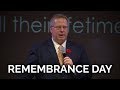 Remembrance Day 2018 - Pastor Raymond Woodward
