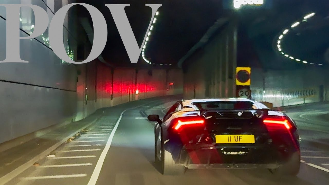 Late Night Lamborghini Huracan Tecnica BRUTAL Drive! *INSANE TUNNEL SOUNDS & Accelerations!