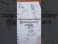 how to improve your drawing anatomy and poses #shorts