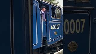 LNER A4 60007 ‘sir Nigel gresley’ running light out of ropley station (the watercress line)