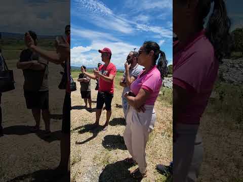 Visitantes de Tanque Novo conhecendo a barragem do Zabumbão 