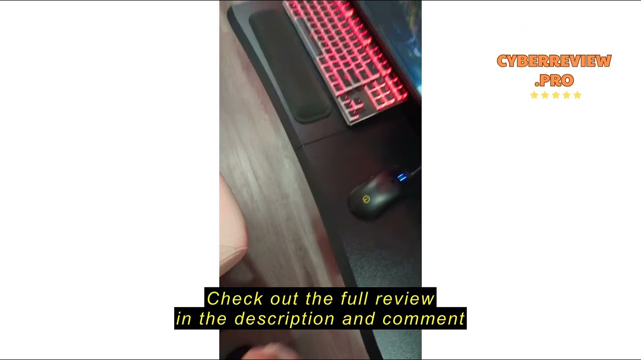 Review UPGRAVITY Extra Large Keyboard Tray Under Desk - Slide Out with Sturdy C-Clip Mount System, 3