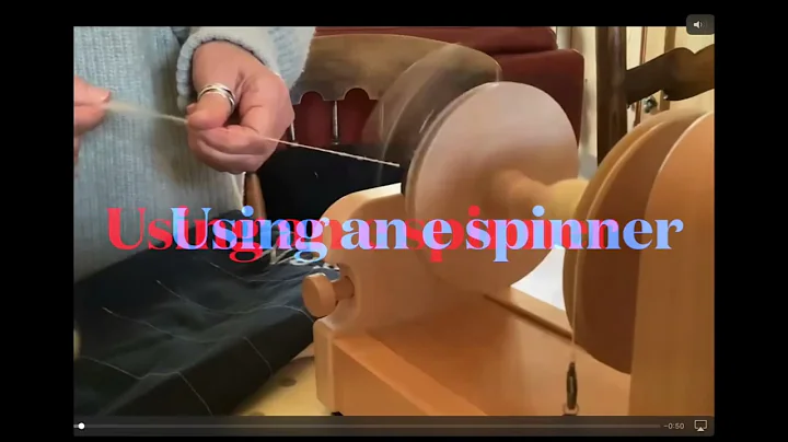 Early stages of using an Ashford e spinner