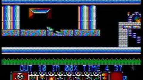 Lemmings - Level 4 (Sega Master System)