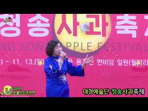 초대가수김미미 눈물이진주라면 대경예술단 제16회청송사과축제
