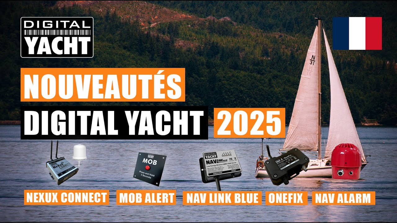 Nouveautés Digital Yacht 2025 - Nexux Connect, OneFix, NavAlarm, MOB ...