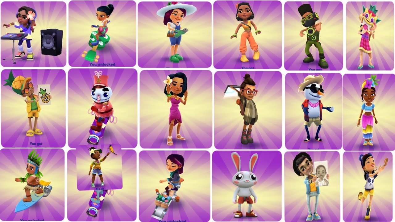 Characters in 2023  Subway surfers, Surfer, New skate