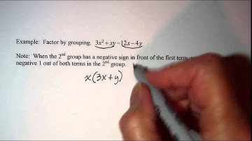 Factoring a Polynomial with Four Terms by Grouping