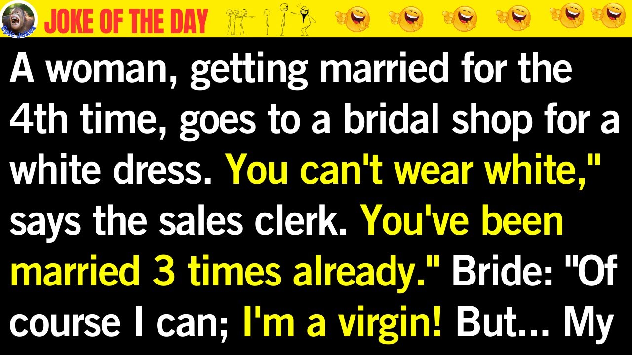 Daily Dose Laughter😂: "The Bride’s Hilarious Reason for a White Dress" 