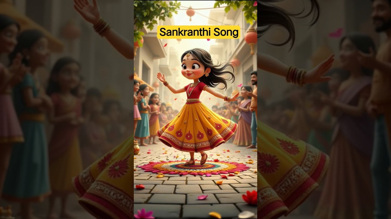 💥🌅Sankranthi Song🌾🔥🪁#sankranthi #shortsongs #song #festival #cartoon