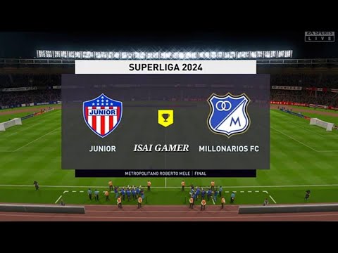 Junior de Barranquilla vs Millonarios FINAL SUPERLIGA 2024 - YouTube