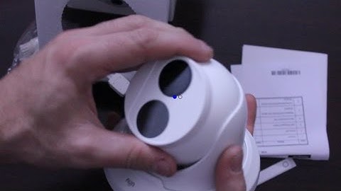 Uniview IP Network Turret Camera, 4 Megapixel, PoE, 30m Infrared, 6mm Lens unboxing