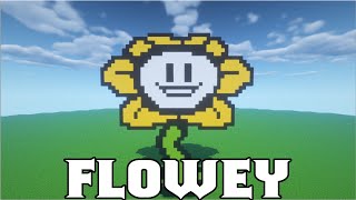 Flowey [Undertale] - Minecraft Pixel Art [#30]