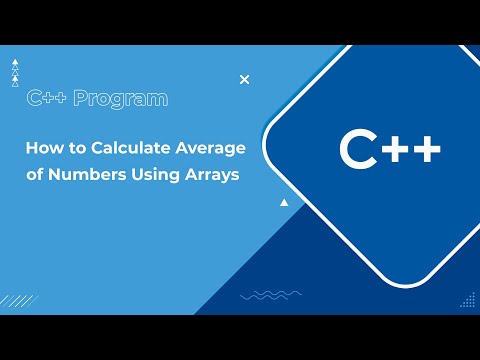 C++ Program to Calculate Average of Numbers Using Arrays