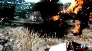 [Fallout 3] Me Owning and Teabagging a Super Mutant Behemoth