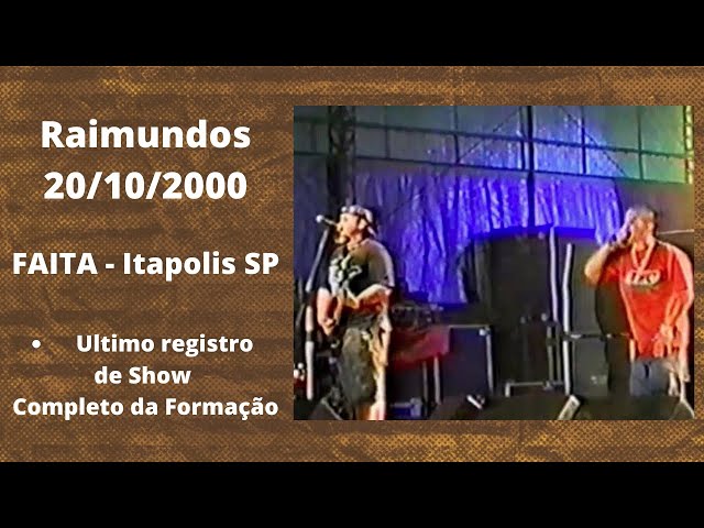 Raimundos - Fome do Cão (FAITA - Itapolis SP - 20/10/2000) class=