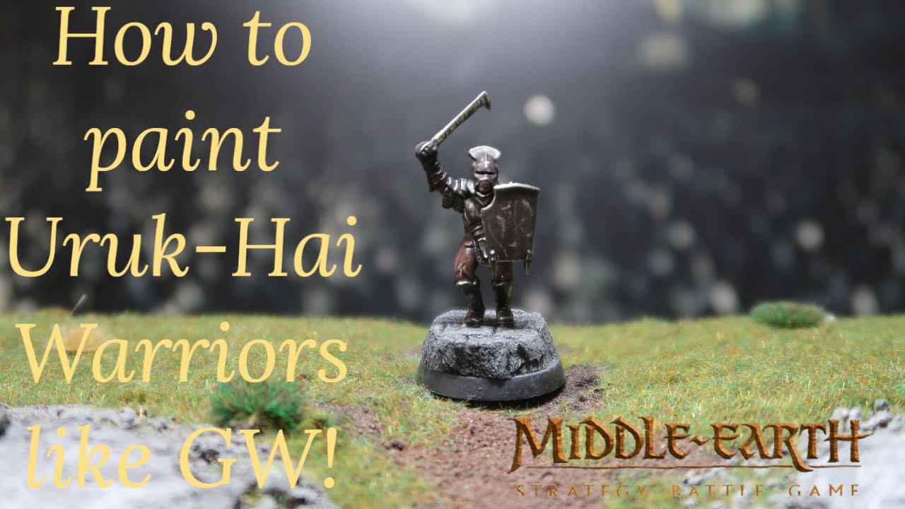 How to paint UrukHai Warriors like Games YouTube