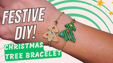 Christmas Crafts Made Easy 🎄 How to Make a Macrame Christmas Tree Bracelet