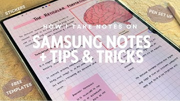 How to take notes on Samsung Tab Like a Pro |Step-by-Step Guide, templates, stickers & more 🎀
