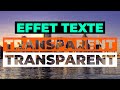 How to make transparent text effect l photoshop tutoriel
