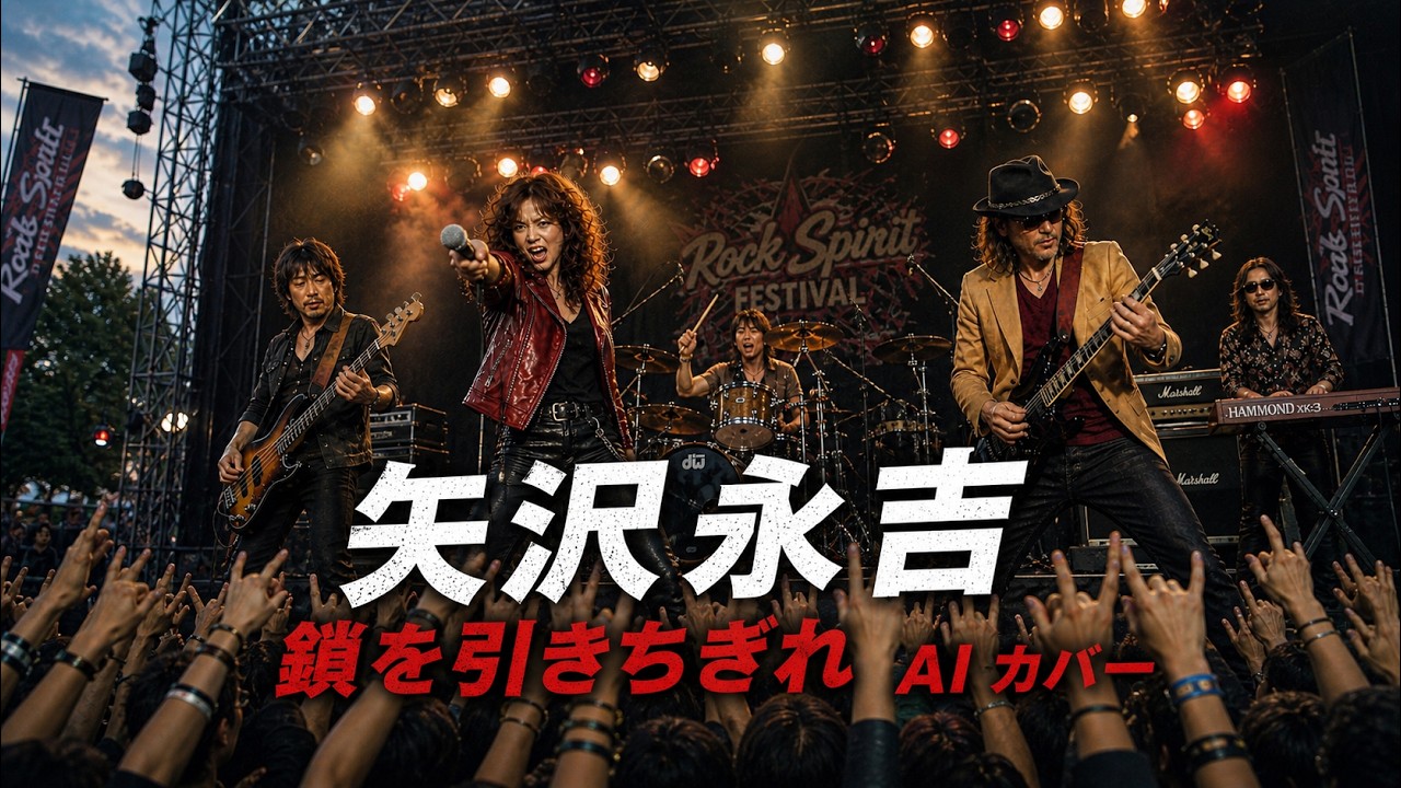 昭和のRock！矢沢永吉「鎖を引きちぎれ」AIカバー - YouTube