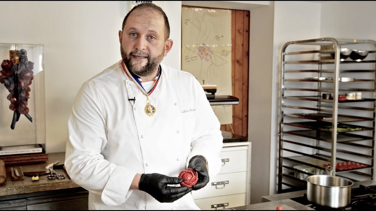 Rose en Nougatine de Ludovic Mercier MOF (4ème épisode de la pièce Croquantine)