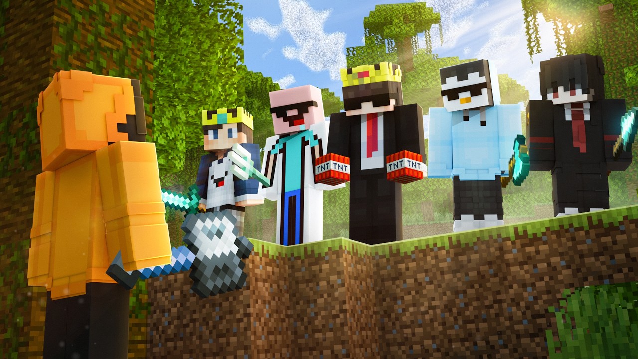 I Got Trained By BEST Minecraft Youtubers @Mrlapis @Adispot @NizGamer @BulkyStar @RisibleTwins