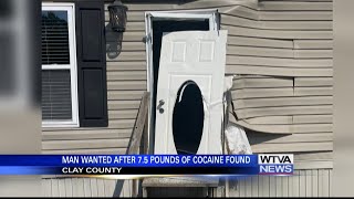 Fugitive wanted after 7.5 pounds of cocaine seized in Clay County bust