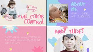 Free Baby Slides | Whimsical Cartoon Slideshow (Ae, Pr, Dr, FCPX) screenshot 5