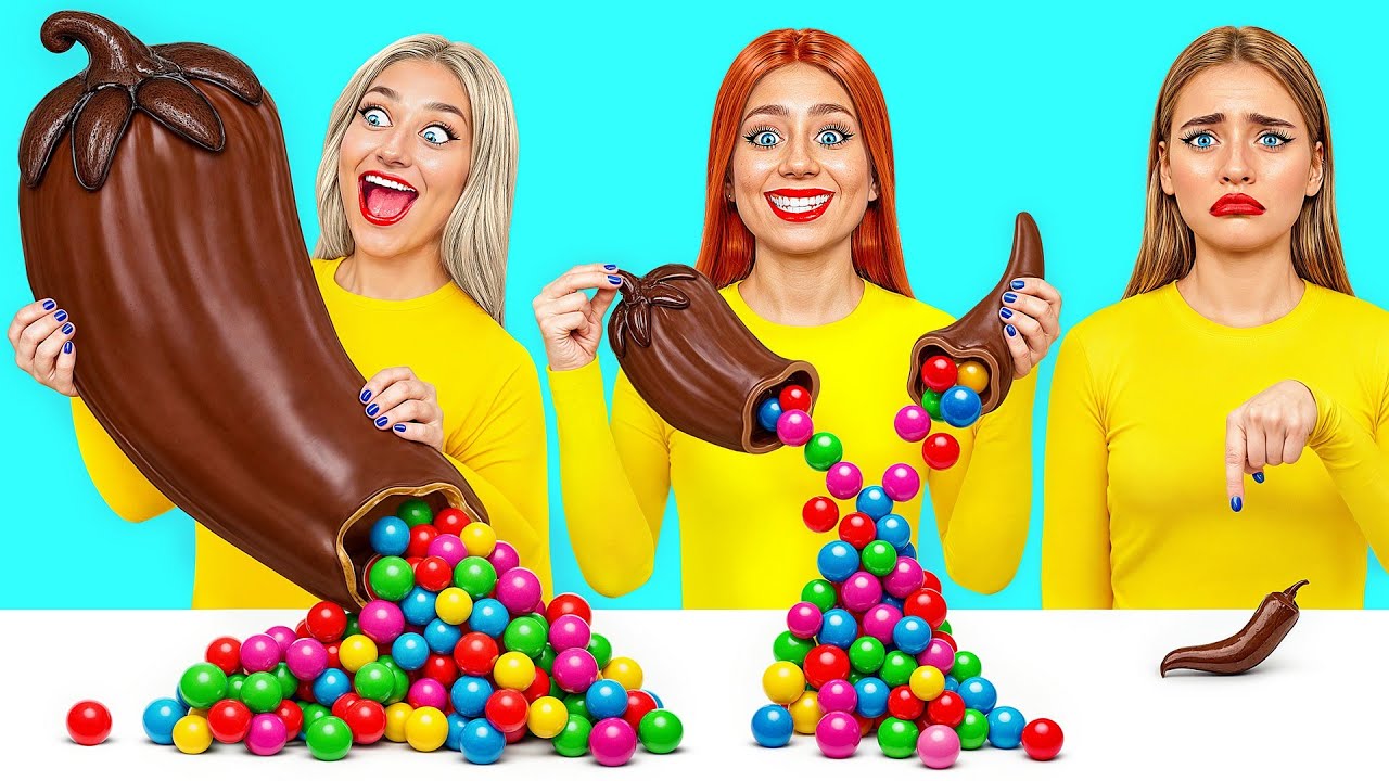 Küçük, Orta ve Büyük Tabak Meydan Okumasi | Komik Yemek Tarifleri Choco DO