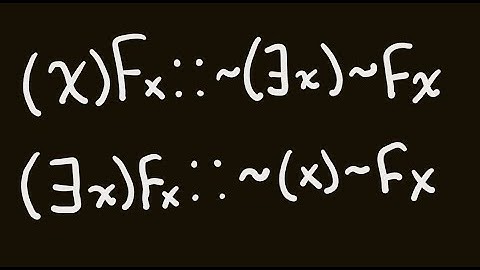 Symbolic Logic 15: Change of Quantifiers