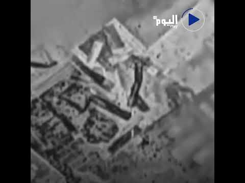 لقطات نشرها المتحدث الرسمي باسم الجيش الإسرائيلي أفيخاي أدرعي للحظة استهداف مواقع جنوب لبنان