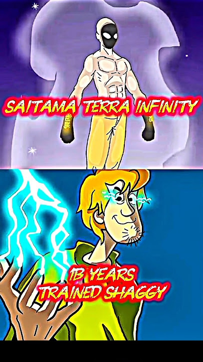 Saitama terra infinity vs 1b years trained Shaggy #cartoon #anime #viral #shorts