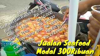 Perincian modal Seafood Kuah Korea, Modal 300Ribuan#jajanankekinian #jajanankorea