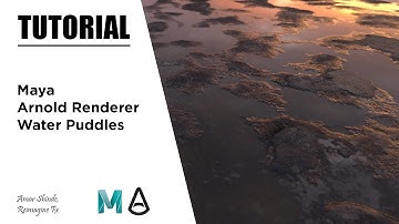 How To Create Water Puddles In Maya and Arnold Render - Tutorial