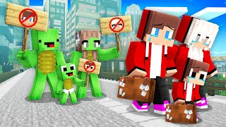 Why Did Mikey Family KICK Maizen Family Out of the CITY in Minecraft! - Parody Story(JJ Mikey TV)