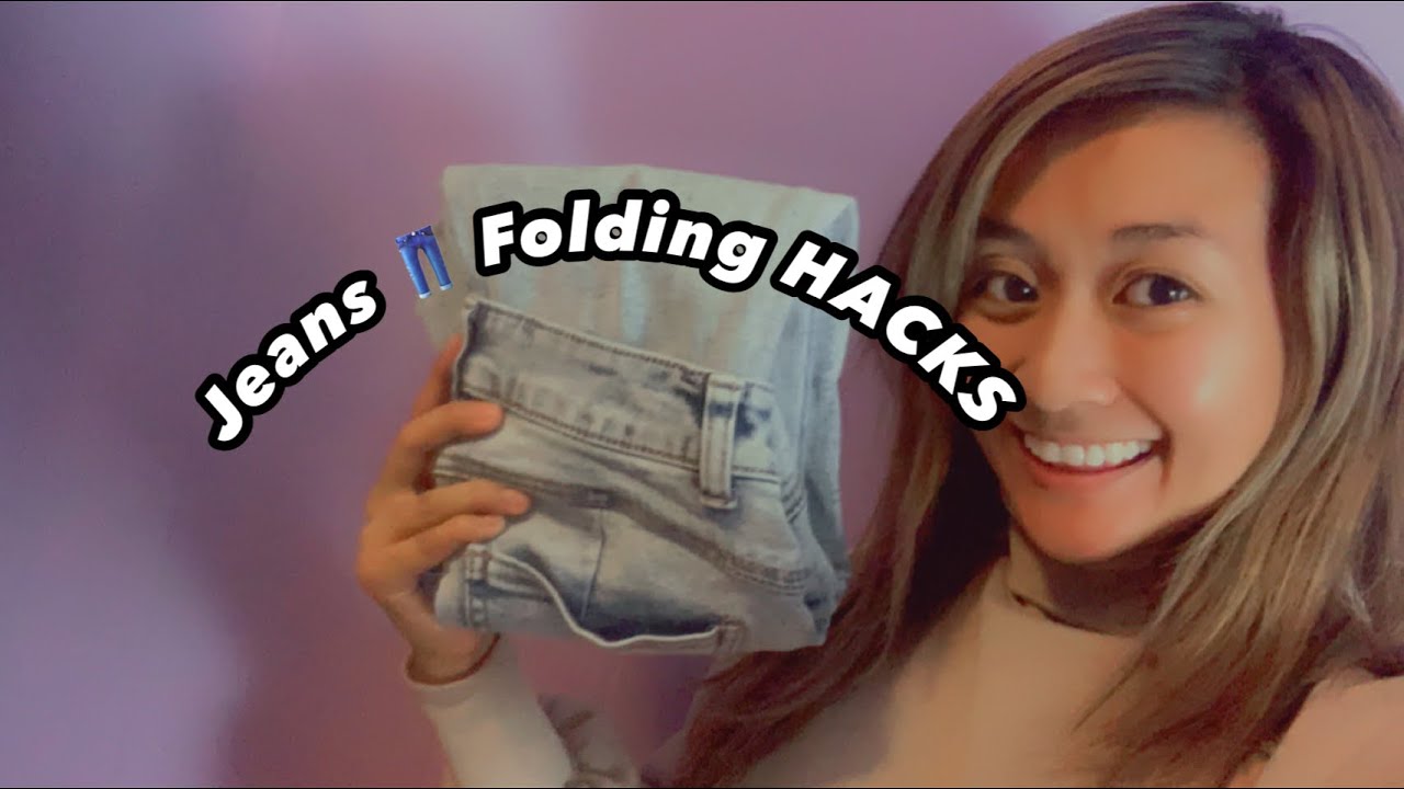 JEANS FOLDING HACKS JEAN SPACE SAVING HACKS JEAN FOLDING HACKS 101