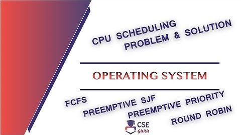 #CPU Scheduling | Practice Problem 2 | Process Scheduling | Lec 23 | Operating System