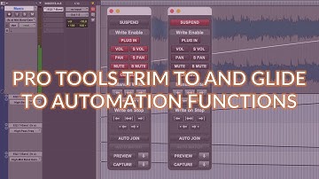Pro Tools Trim To And Glide To Automation Functions