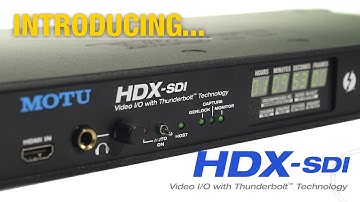 HDX-SDI video interface with Thunderbolt™ Technology