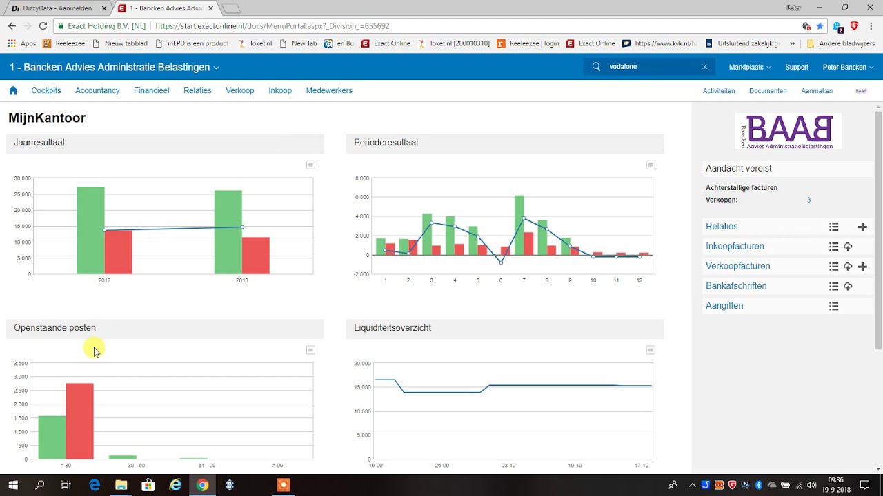 exact online starter openstaande posten - YouTube