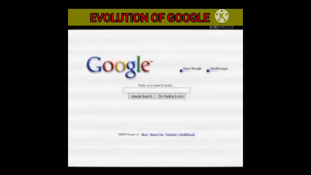 EVOLUTION OF GOOGLE 
