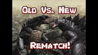 Godzilla 2014 Vs. Godzilla 2019 Blue Thermo Glitch B