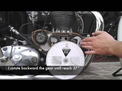Triumph pre-unit ignition timing advance - YouTube bsa a10 wiring diagram 