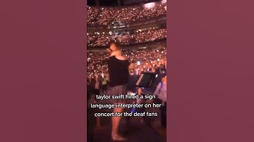 Taylor Swift did this for her Deaf Fans ❤️🥺 #shorts #taylorswift #concert
