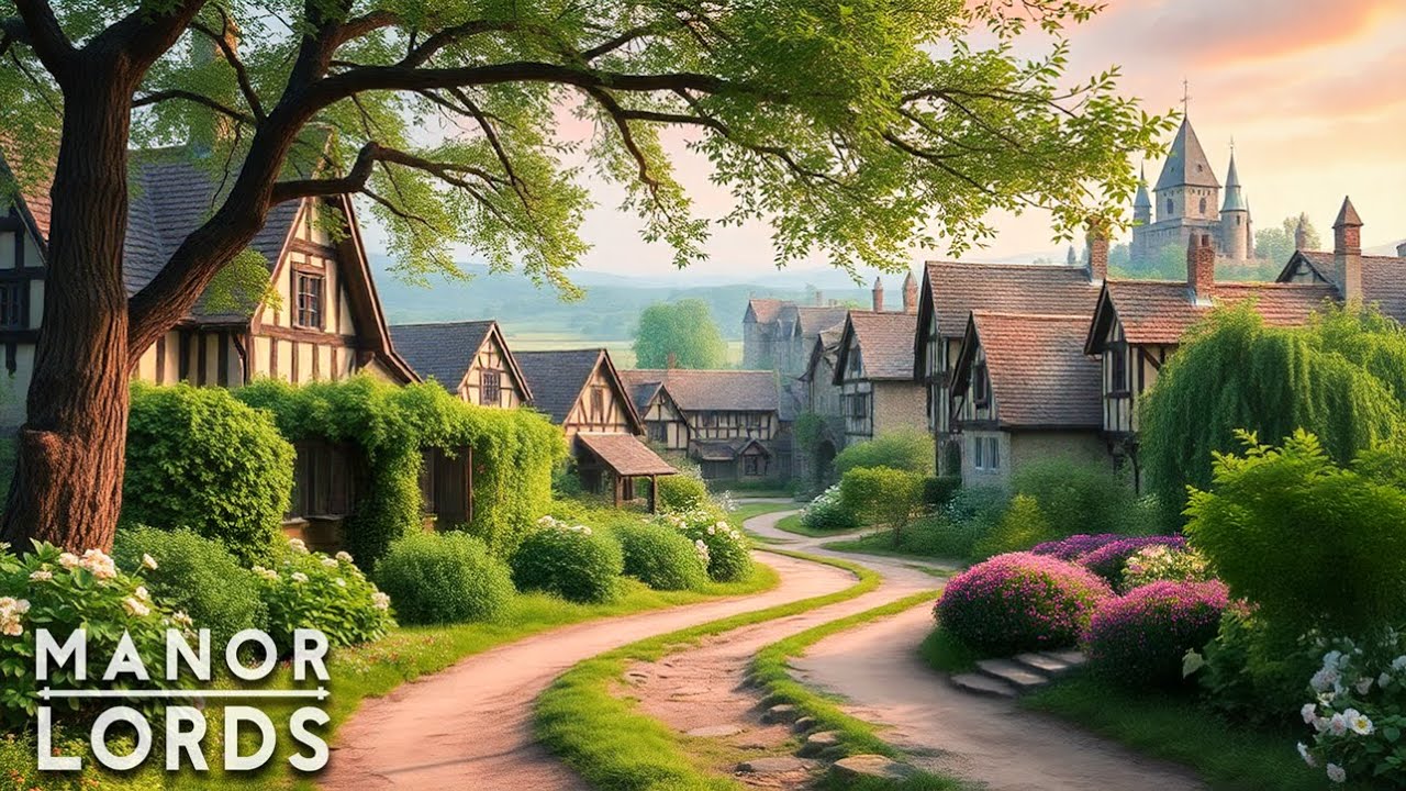 MANOR LORDS Relaxing Longplay: Building a BEAUTIFUL VILLAGE... | Stress ...