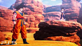 Dragon Ball Z: Kakarot PS5 - Goku vs Vegeta Boss Fight & Ending (4K 60fps)
