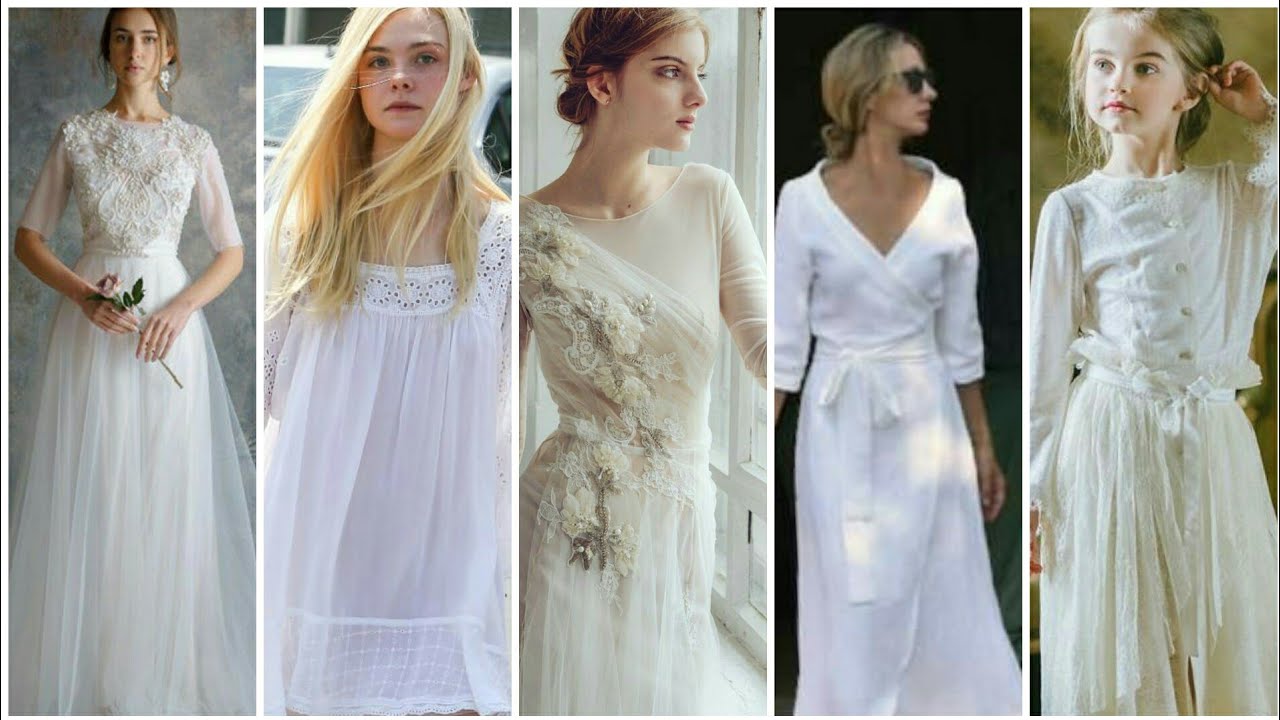 Unique White Color Dresses in My Fashion Mart YouTube