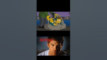 Dexter/The Simpsons intro side by side comparison.